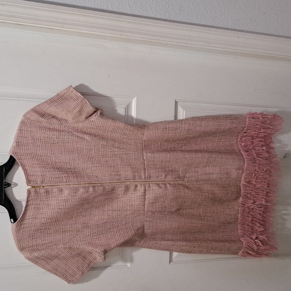 Forest Lily Tweed Dress with Fringe - Picture 5 of 9